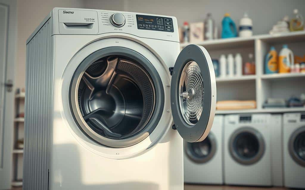 فني صيانة يقوم بإصلاح غسالة داخل منزل في خميس مشيط